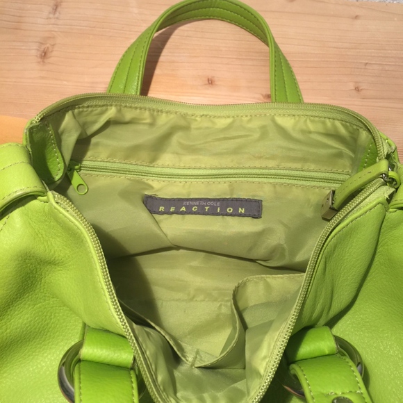 Cole Bags Cole Fluorescent Green Leather Bag Poshmark